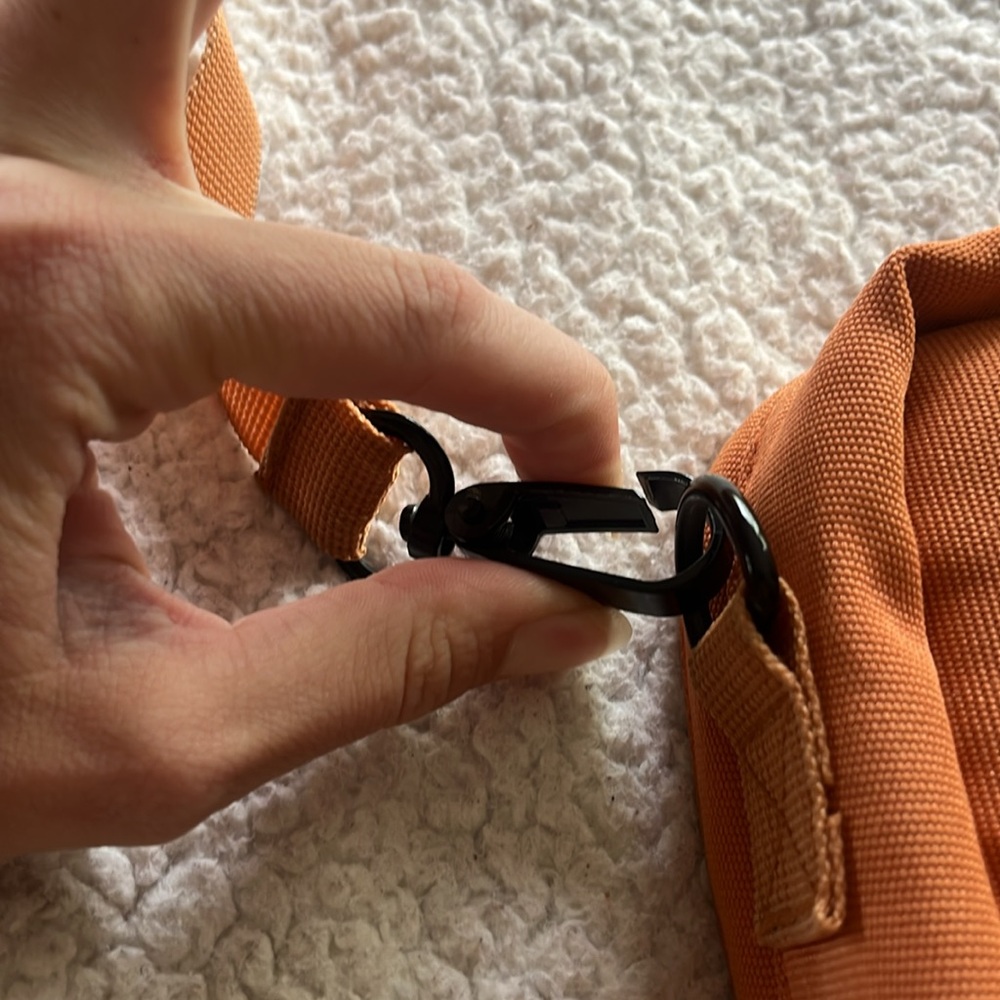 Adventurist Backpack Co. Nomad Crosssbody Sling Bag Hiking Outdoor Travel Orange - Picture 14 of 15